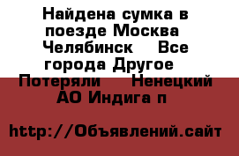 Найдена сумка в поезде Москва -Челябинск. - Все города Другое » Потеряли   . Ненецкий АО,Индига п.